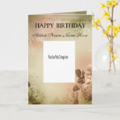 Personnaliser la carte d'anniversaire (Fleur jaune)