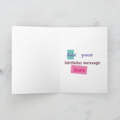 Personnaliser la carte d'anniversaire de filles mi (Intérieur)