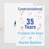 Personnaliser la carte d'anniversaire de jalon 12  (Devant / Derrière)