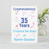 Personnaliser la carte d'anniversaire de jalon 12 (Debout devant)