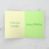 Personnaliser la carte d'anniversaire de papa / gr (Intérieur)