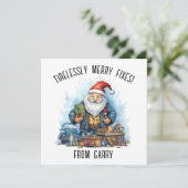 Personnaliser la carte de Noël pour la mécanique a (Debout devant)