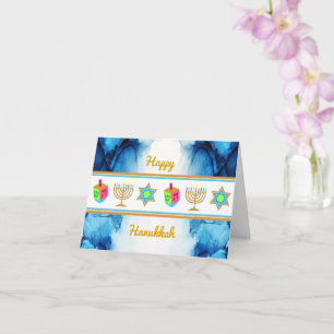 Personnaliser la carte de voeux HEUREUX HANOUKKA H