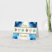 Personnaliser la carte de voeux HEUREUX HANOUKKA H (Devant)