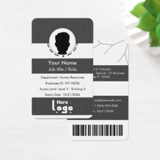 Personnaliser la carte d'identité en plastique pou