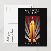Personnaliser la carte postale Art Déco Empire Sta (Devant / Derrière)