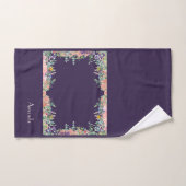 Personnaliser la frontière florale sur Arrière - p (Serviette à main)