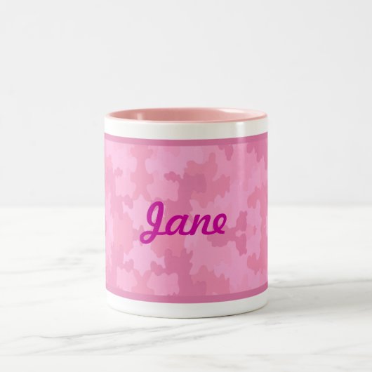 Personnaliser la Mug Camouflage Rose (Centre)
