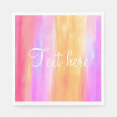 Personnaliser la serviette en papier multicolore (Devant)