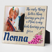 Personnaliser La Seule Chose Mieux Nonna Plaque (Côté)