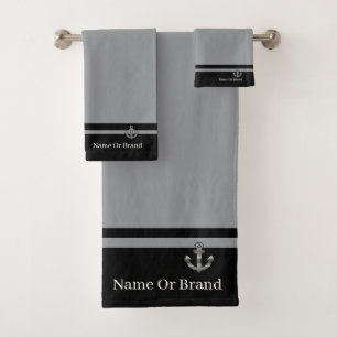 Personnaliser l'Ancre Black Grey double bande