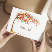 Personnaliser l'aquarelle en chute de Merci Feuill