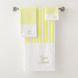 Personnaliser le cadeau Mariage Jaune rayé blanc