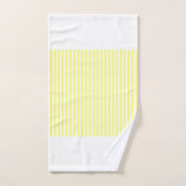 Personnaliser le cadeau Mariage Jaune rayé blanc (Serviette à main)