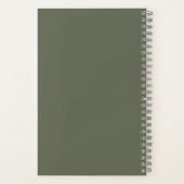 Personnaliser le cahier de croquis vert mousse pai (Verso)