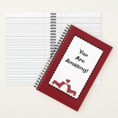 Personnaliser le Carnet de la spirale rouge du coe (À l'intérieur)