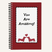 Personnaliser le Carnet de la spirale rouge du coe (Recto)