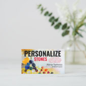 Personnaliser le Carte de visite de pierres (Debout devant)