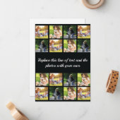 Personnaliser le collage photo et la carte de note (Devant/Arrière en situation)