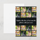 Personnaliser le collage photo et la carte RSVP te (Devant / Derrière)