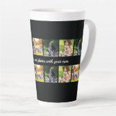 Personnaliser le collage photo et la mug en latte (Angle droit)