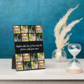 Personnaliser le collage photo et la plaque texte (Côté)