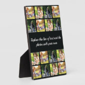 Personnaliser le collage photo et la plaque texte (Côté)