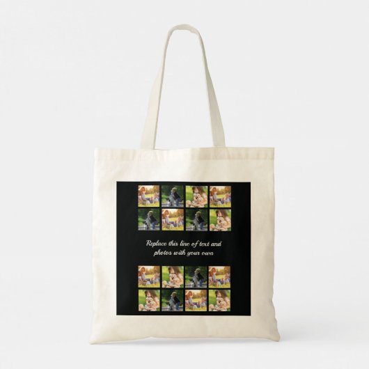 Personnaliser le collage photo et le sac fourre-to (Dos)