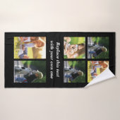 Personnaliser le collage photo et le texte Coque-M (Serviette de bain)