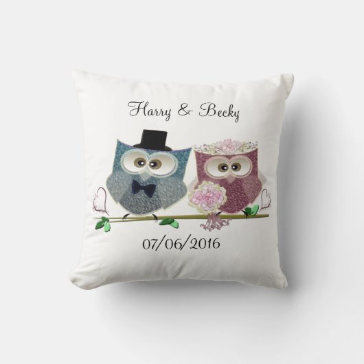 Personnaliser le Coussin Memento Mariage (Recto)