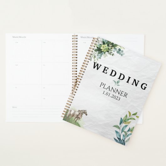 Personnaliser le design Wedding planner vert (Devant avec enveloppe)