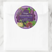 Personnaliser le Étiquette de confiture de raisin (Sac)
