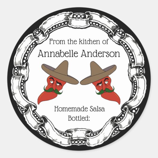 Personnaliser le Étiquette de salsa (Devant)