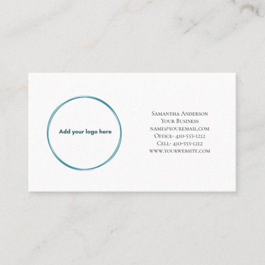 Personnaliser le logo Carte de visite des médias s (Devant)