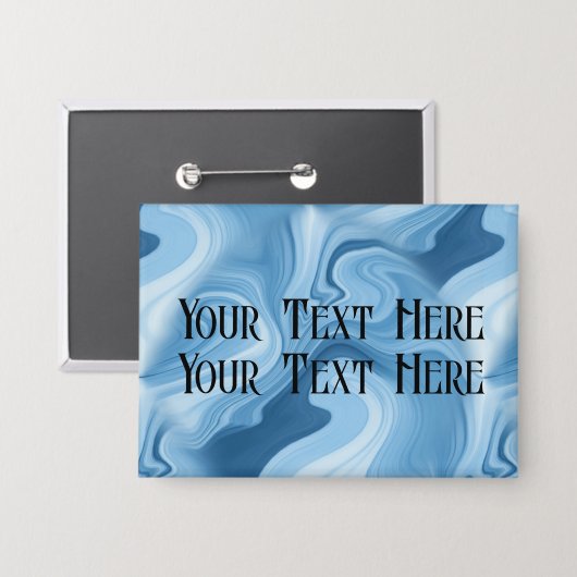 Personnaliser le nom Badge Bleu Marbre (Recto/Verso)