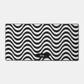 Personnaliser le nom Black White Wavy Stripes Hypn (Recto)