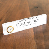Personnaliser le nom de la plaque de bureau avec u (Taille)