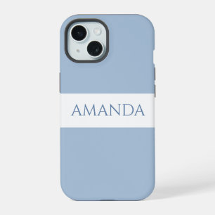 Personnaliser le nom Minimal Bleu Sombre
