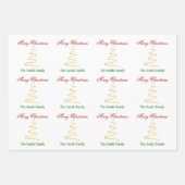 Personnaliser le nom Modern Christmas Tree Papier (Devant 2)