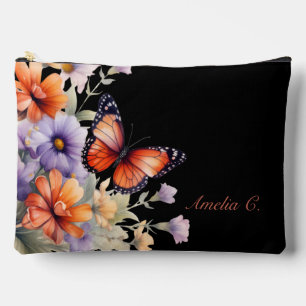 Personnaliser le sac maquillage Fleur sauvage et p