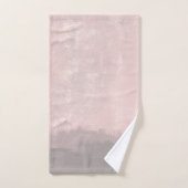 Personnaliser le style art moderne gris rose pâle (Serviette à main)