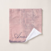 Personnaliser le style d'art Abstrait rose marine  (Gant de toilette)