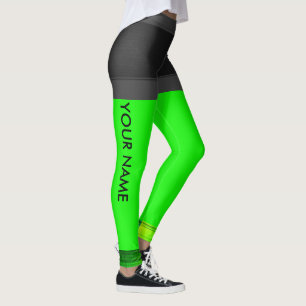 Personnaliser Leggings Neon Green Rungings Pantalo