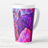 Personnaliser les amateurs de chevaux Latte Mug (Angle droit)