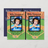 Personnaliser les cartes de basball (Devant / Derrière)