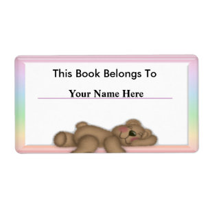 Personnaliser les Étiquettes de livres pour enfant