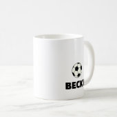 PERSONNALISER LES FEMMES SOCCER MUG (Devant droit)