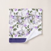 Personnaliser les fleurs de printemps Aquarelle Tu (Gant de toilette)