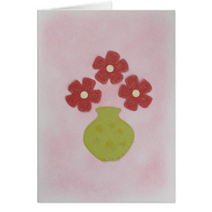 Personnaliser les fleurs rouges dans le vase vert