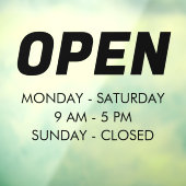 Personnaliser les heures d'ouverture | Panneau d'o (Feuille 3)